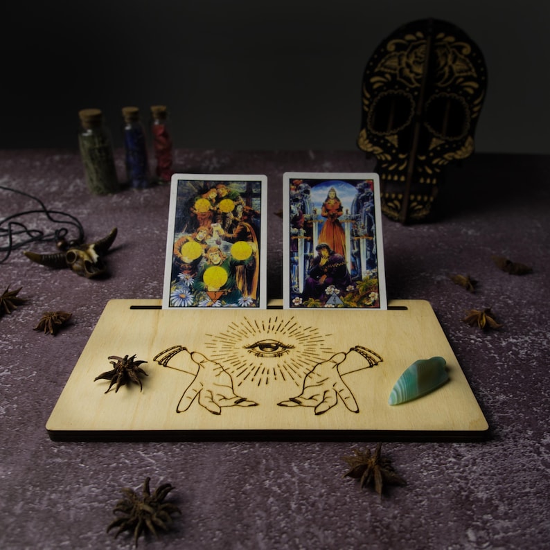 tarot cards stand
custom card holder
oracle card stand
wooden cards stand
tarot cards altar
fortune telling tool
divination decor
tarot reading stand
card of day altar
custom witch altar
card reading display
tarot accessory
gift for witch