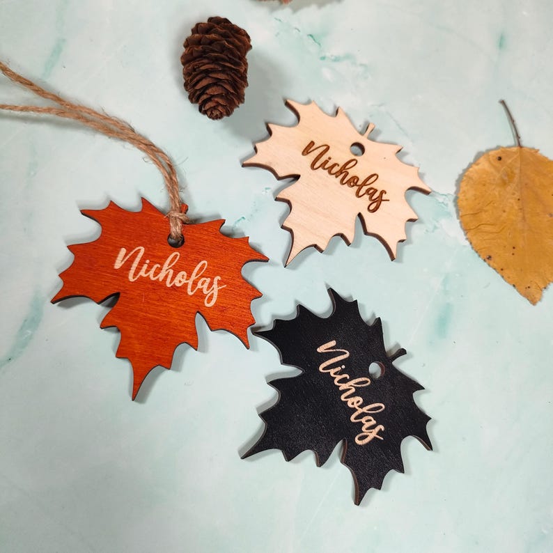 maple place cards
maple leaves tags
maple name tags bulk
custom maple cards
engraved place tags
thanksgiving cards
thanksgiving favors
fall name cards bulk
christmas ornaments
family ornaments
fall table decor
christmas tree decor
friendsgiving gifts