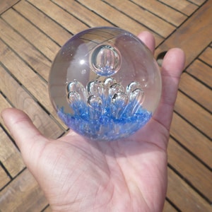 Antique Vintage Quality Heavy Glass Paperweight