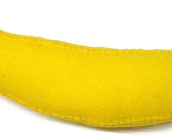 Banane en feutrine pour jouer à la dînette