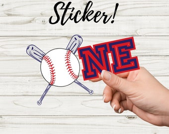 Baseball First Birthday Sticker - Baseball Sticker - ONE Sticker