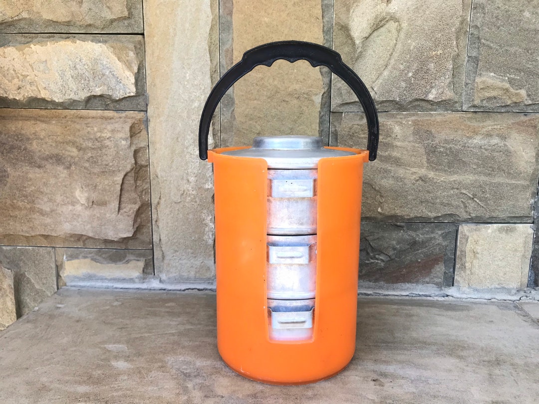 Set of 3 Food Containers,vintage Metal Containers,food Storage, Food