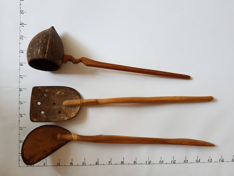kitchen tools coconut fork coconut spoons coconut set kitchen set eco food kitchen utensil coconut shell spoon wooden spoon