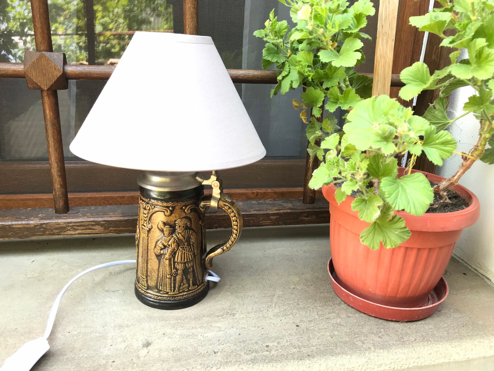 Beer Mug Lamp Antique Lamp German Mug Table Lamp Night Etsy