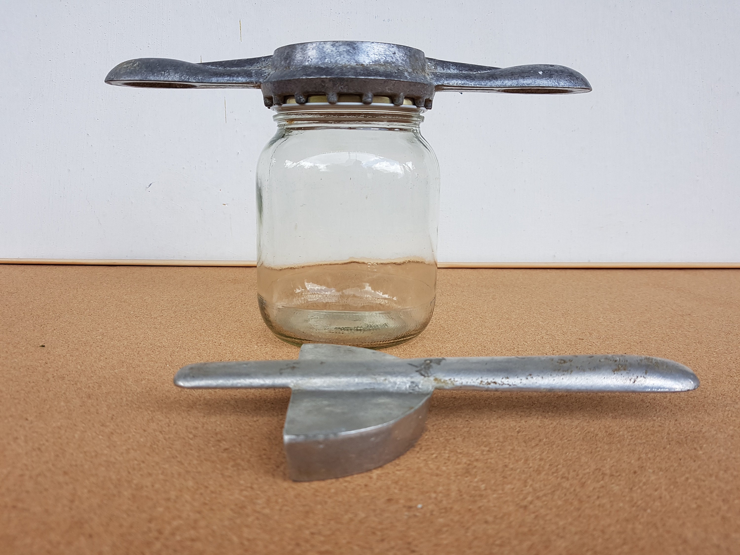 Vintage 1950s Pry-A-Lid Mason Jar Opener Tumbler Bottle Lid Top Remover  Utensil