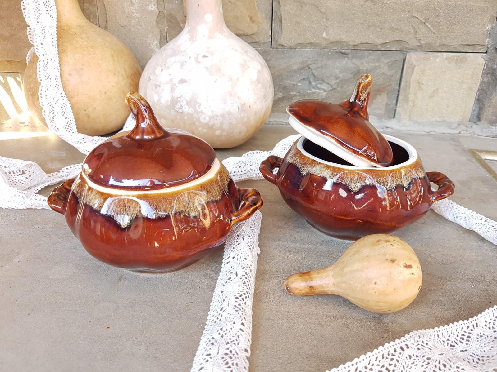 Handmade Vintage Traditional Bulgarian Art Pottery Potbowls Etsy