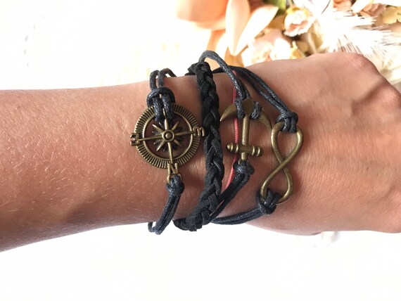 Infinity anchor bracelet clearance