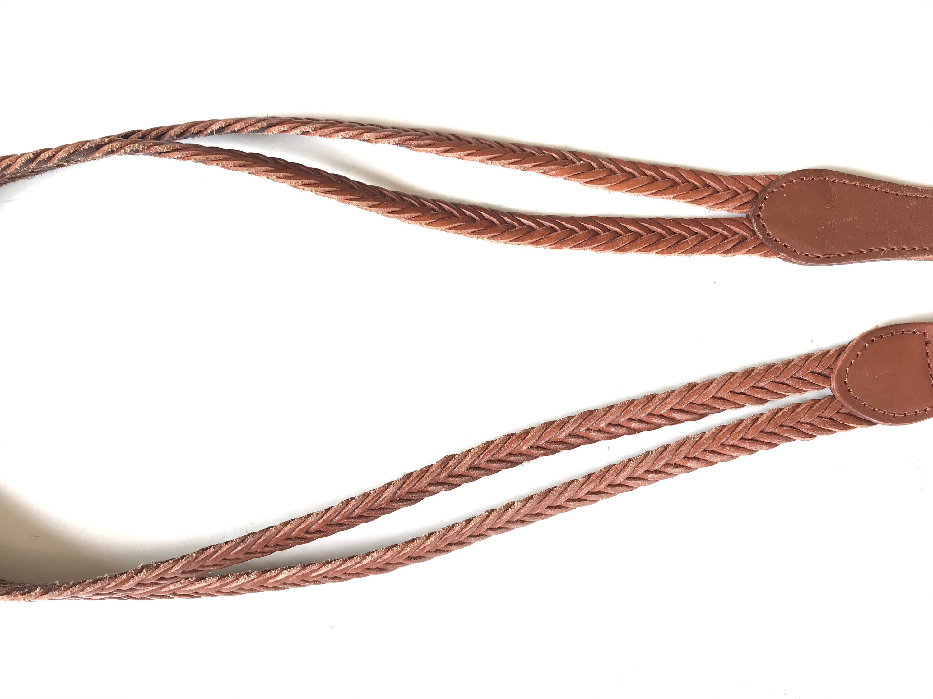 Brown belt H M KNITTED BELTleather belt brown leather belt Etsy