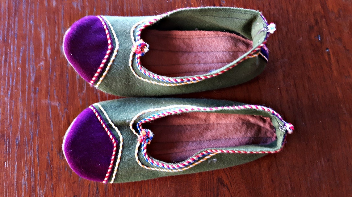 Vintage Slippers Women's Vintage Slippers Women's Etsy