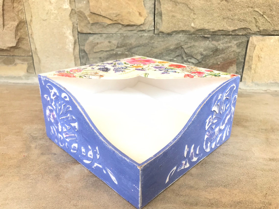 Napkin Box Wooden hand made box for napkins Napkin holder Etsy