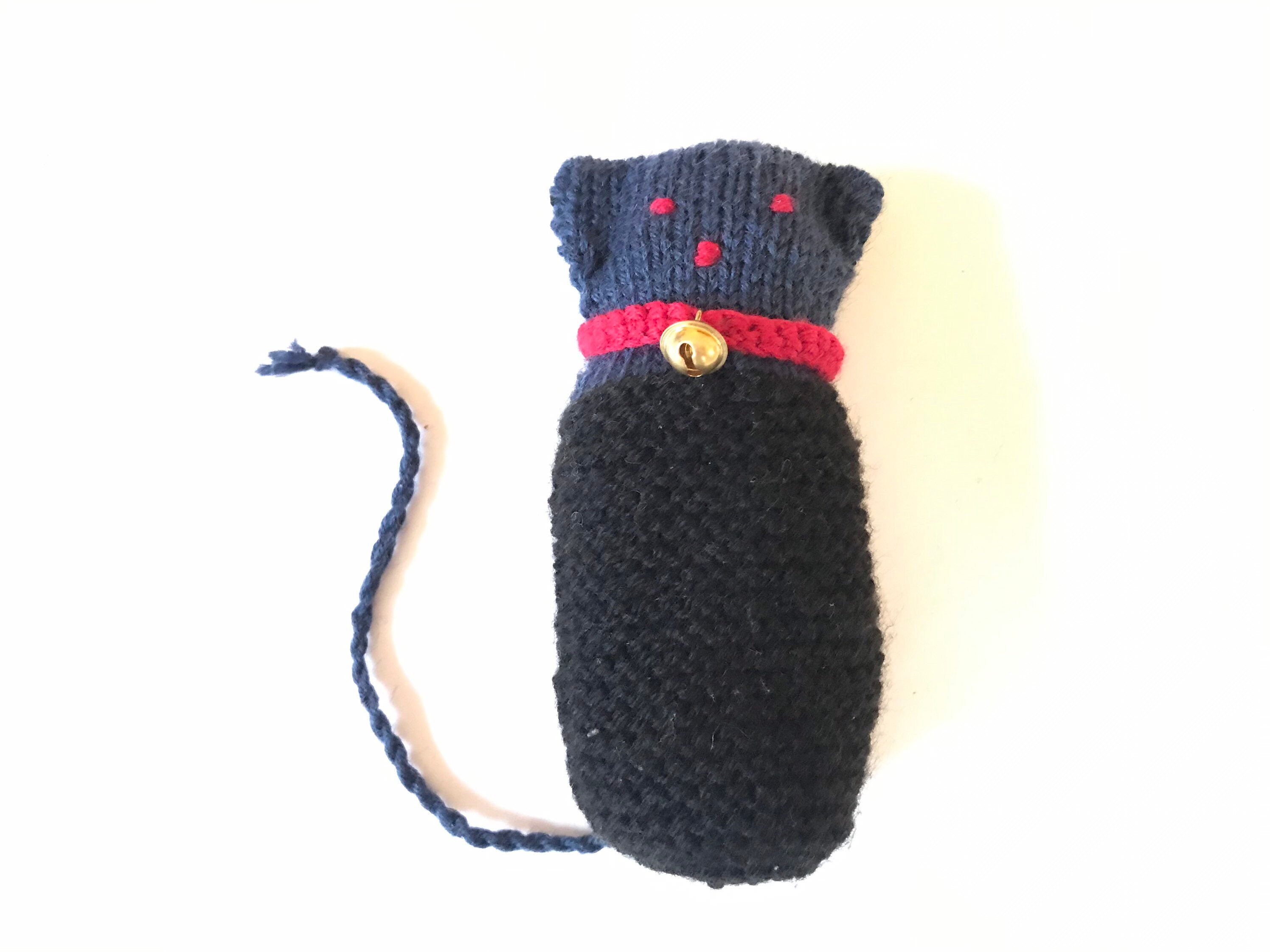 Knitted Kitten With a Bellknitted Toy Kittenhand Made Etsy UK