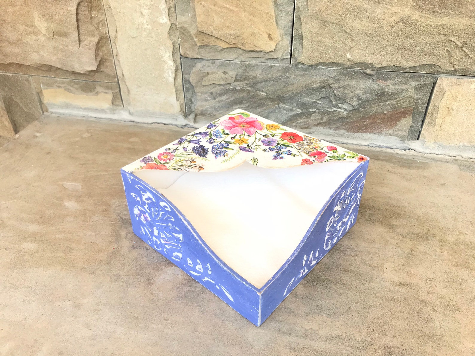 Napkin Box, Wooden Hand Made Box for Napkins, Napkin Holder, Serving