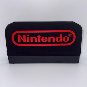 Nintendo Switch 2 Dock Cover Solid Black Color Dock Sock, Red Retro Logo, Screen Protector Sleeve FOR SWITCH 2 ONLY!