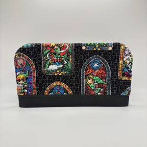 Nintendo Switch 2 Dock Cover Zelda Link Wind Waker Stain Glass Dock Sock, Screen Protector Sleeve FOR SWITCH 2 ONLY! Loz Triforce Hylian