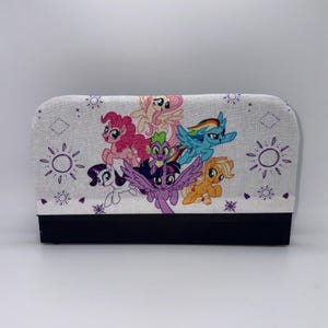 Nintendo Switch 2 Dock Sock // Dock Cover // Screen Protector Sleeve FOR SWITCH 2 ONLY Mlp My Little Pony on White Rainbow Dash Apple Jack