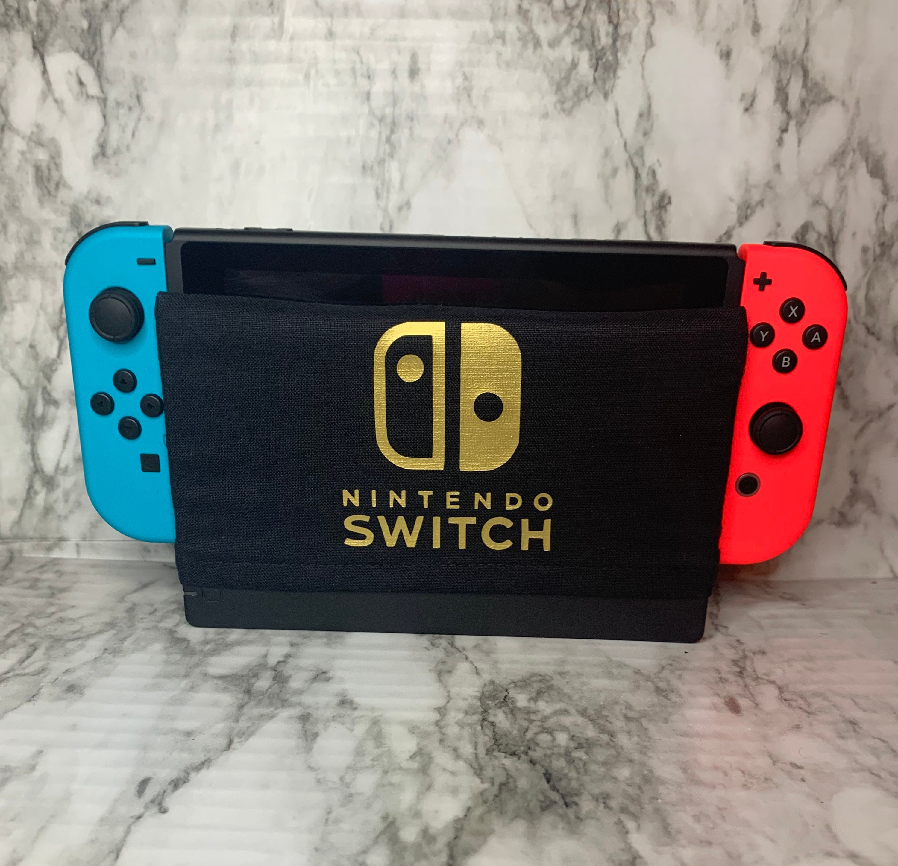Gold Nintendo Switch Logo Dock Cover Etsy