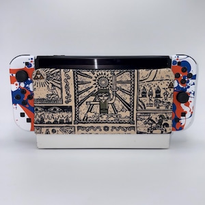Zelda Wind Waker Comic Book Nintendo Switch Dock Cover OLED Compatible, Made in USA, Screen Protector Hyrule Mastersword Hylian