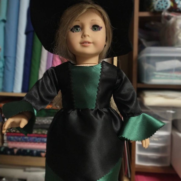 Wizard of Oz Wicked Witch inspired 18inch doll costume