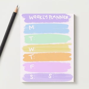 Weekly Planner Notepad