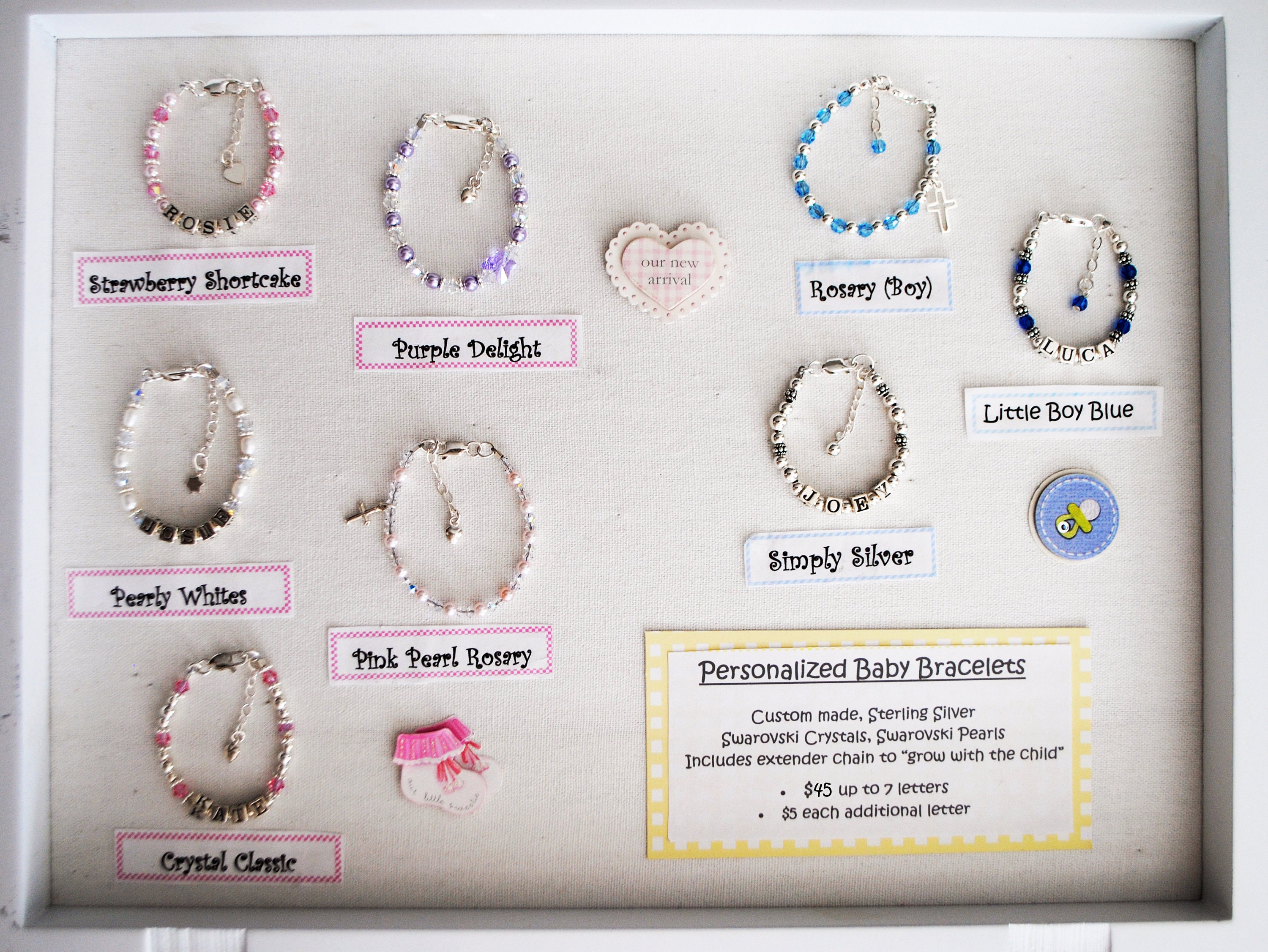 Personalized Baby Bracelets Etsy Canada