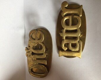 Brass clip reminders for paper