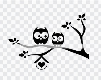 Download Mom And Baby Owl Etsy
