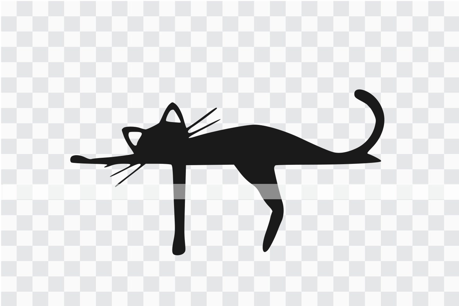 Lazy Cat Svg Resting Cat Svg Cute Cat Silhouette Kitten Etsy