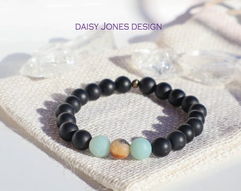 Black Onyx and Amazonite