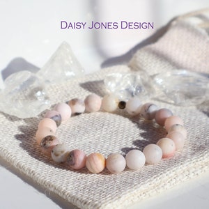 Pink Opal Bracelet Matte