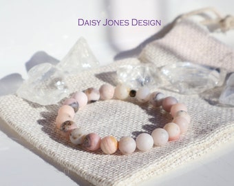 Pink Opal Bracelet Matte