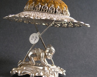 Rare Palmer Cox Brownie Hatpin Holder