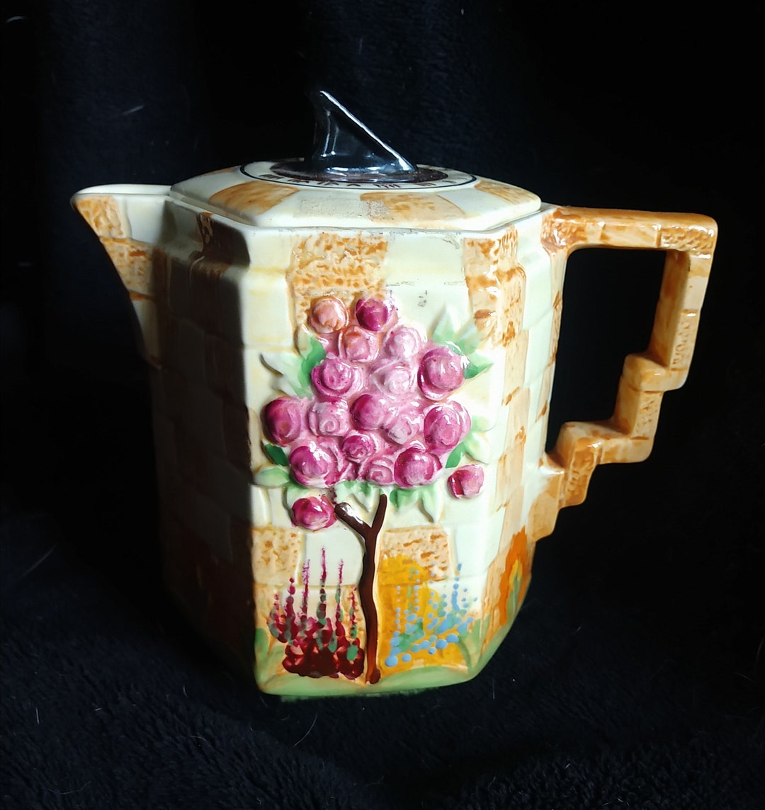 MINT Condition Antique Sundial H. M. Queen Mary Teapot Number 532 Roses