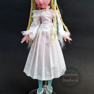 Elegant classic midi pleated skirt - Monster, Ever after, OMG, Rainbow, Obitsu, Creatable world doll high fashion clothes