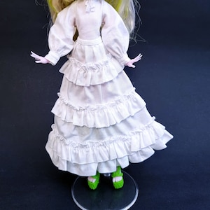 Bohemian style ruffle maxi skirt - Monster, Ever after, OMG, Rainbow, Obitsu, Creatable world doll high fashion clothes