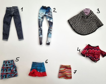 1pc Monster high original clothes (dress, top, skirt, pants)