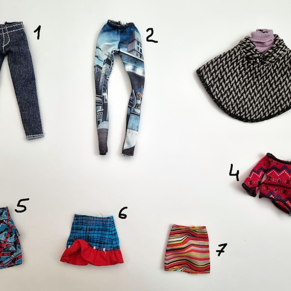 1pc Monster high original clothes (tops and bottom)