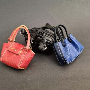 Ledertasche mit Magnetverschluss für 1/6 Dolls - Accessoire für Monster, Ever after, OMG, Rainbow, Obitsu High Fashion Puppen