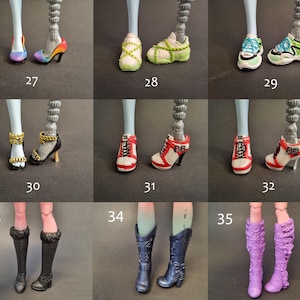 1 par original high fashion-skor till Rainbow, Monster G3 flickadocka bild 5