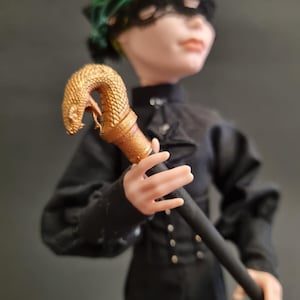 Walking stick steampunk cane - Monster, Ever after, Rainbow, OMG, Obitsu, Creatable world doll high fashion accessories