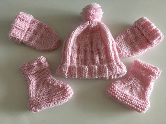 baby hat mittens and booties