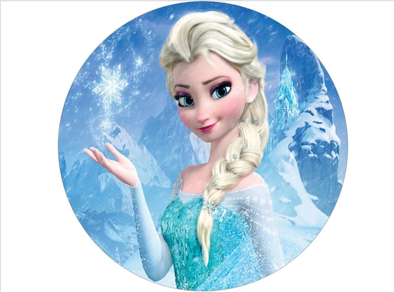 frozen-elsa-wafer-cake-topper-digital-file-etsy