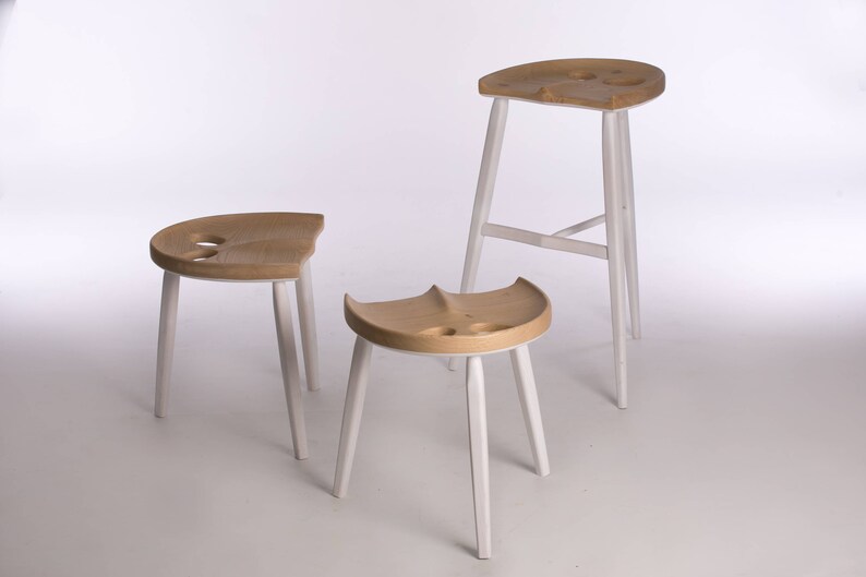 Urban White Stool