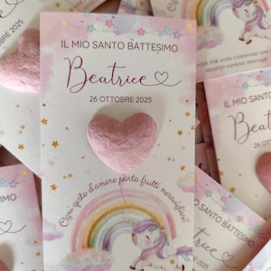 Battesimo e primo compleanno Personalized Plantable Seed Paper Wedding Favors: Eco-Friendly Thank You Gift