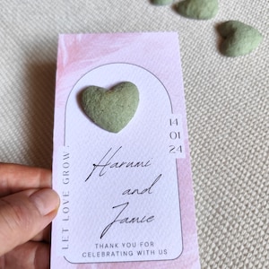 Cadeaux personnalisés à planter, bombes à graines en papier à planter, mariage, cadeau pour bébé, souvenir d'anniversaire, papier à planter, cadeau de communion