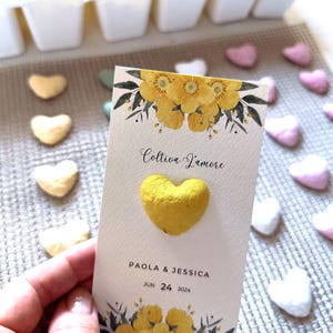 Bomboniere personalizzate piantabili, bomboniere di semi di carta piantabili, regalo per neonati, souvenir di compleanno, carta piantabile, regalo di comunione, bomboniera