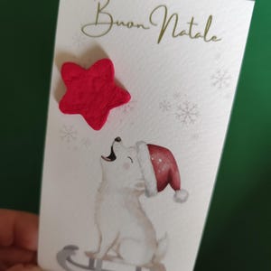 Buon Natale biglietto regalo con un cuore piantabile, biglietto di auguri invernale, Buon Natale, Buon Natale, per una coppia speciale, piantabile