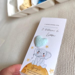Bomboniere personalizzate piantabili, bombe di semi di carta piantabili, regalo per neonati, souvenir di compleanno, carta piantabile, regalo di comunione, regalo di battesimo