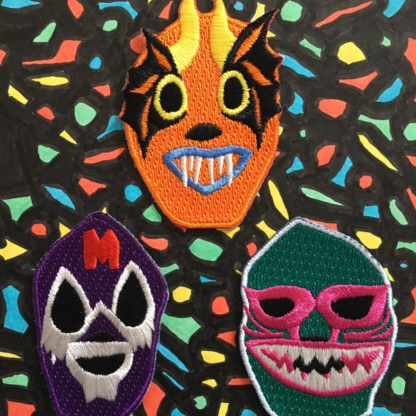 Aufnäher Set Lucha Libre Masken