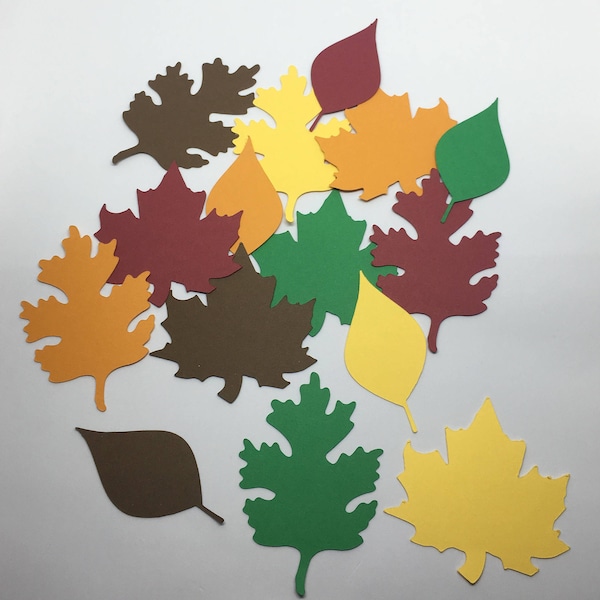 Fall/Autumn Leaf Cardstock Pack Qty: 30