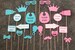 Gender Reveal Photo Booth Props with Wooden Dowels 